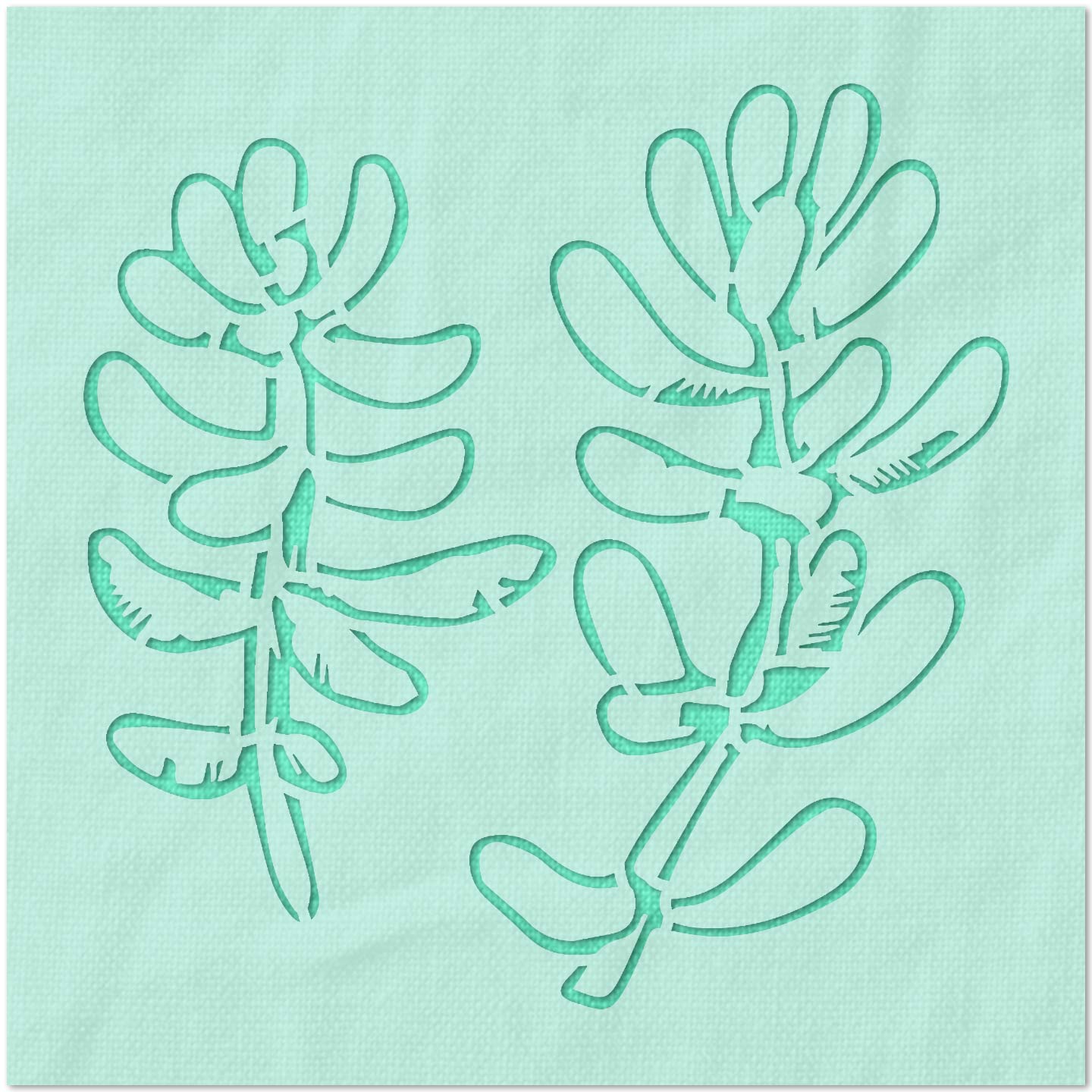Stonecrop Double Succulent Stencil