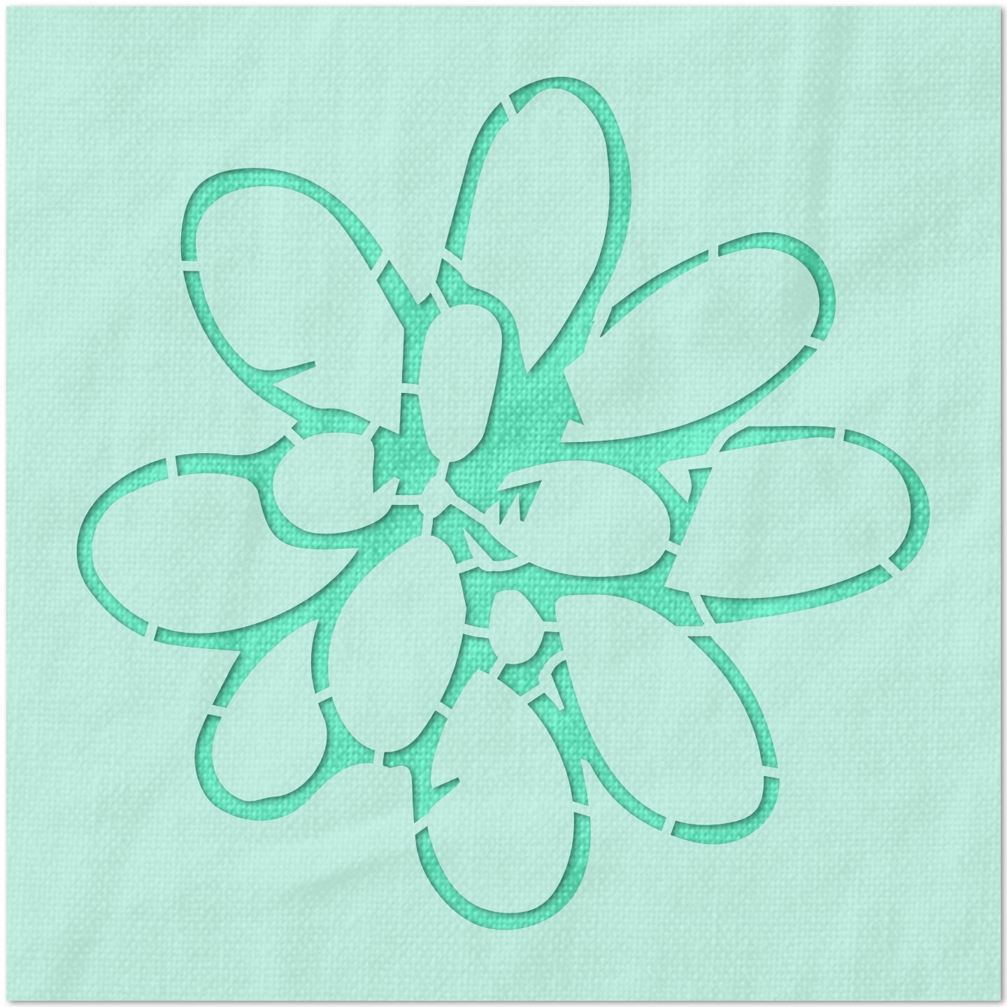 Stonecrop Top Succulent Stencil