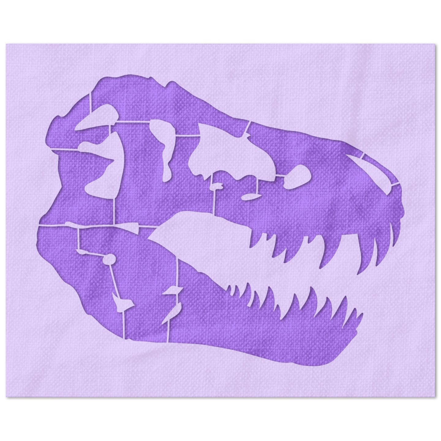 T-Rex Skull Stencil