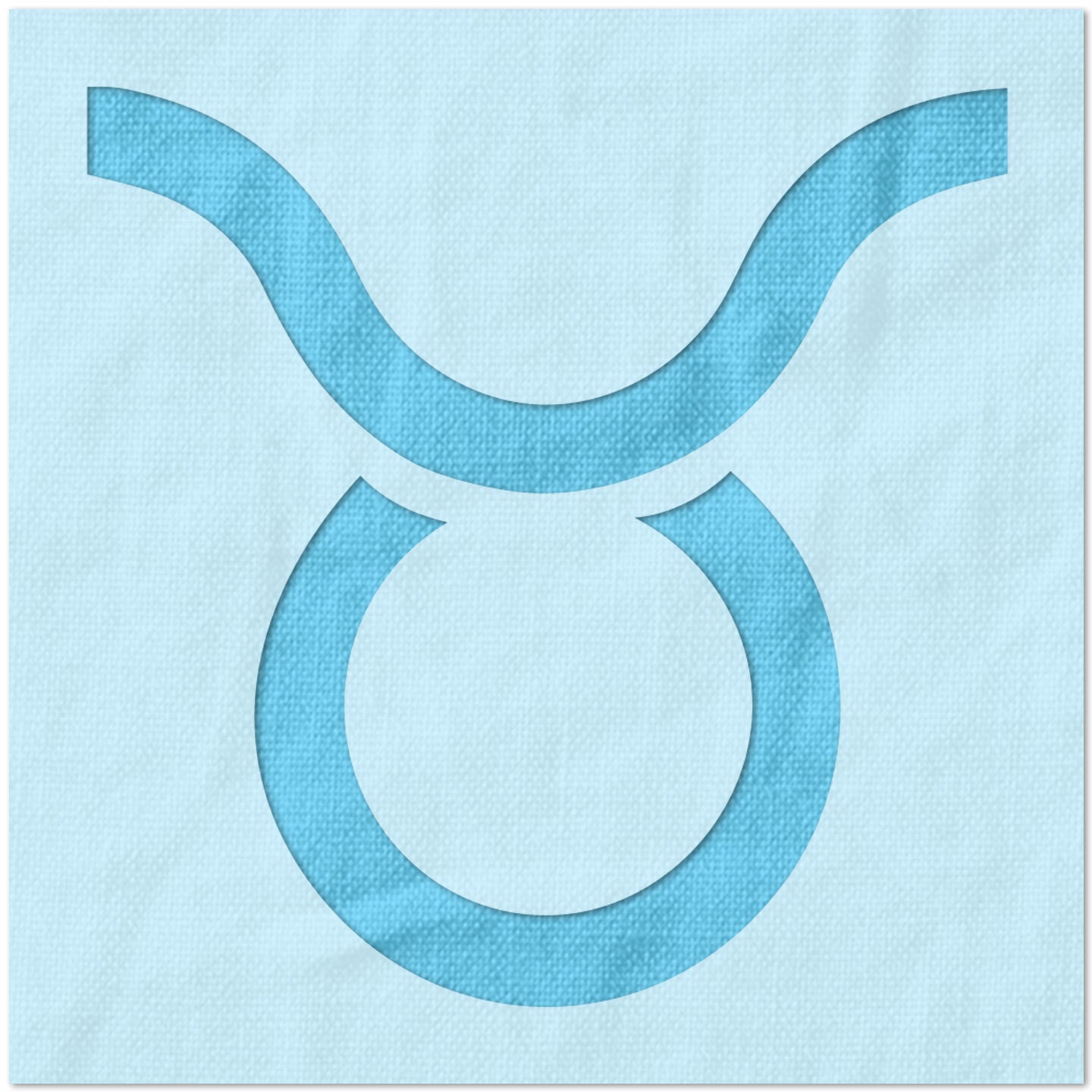 Taurus Astrology Symbol Stencil