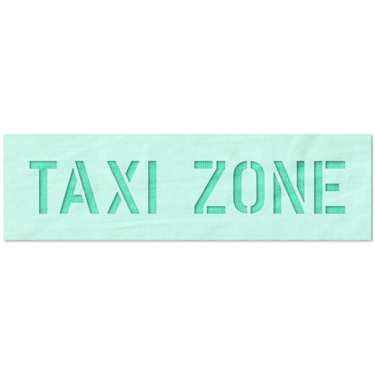 Taxi Zone Sign Stencil