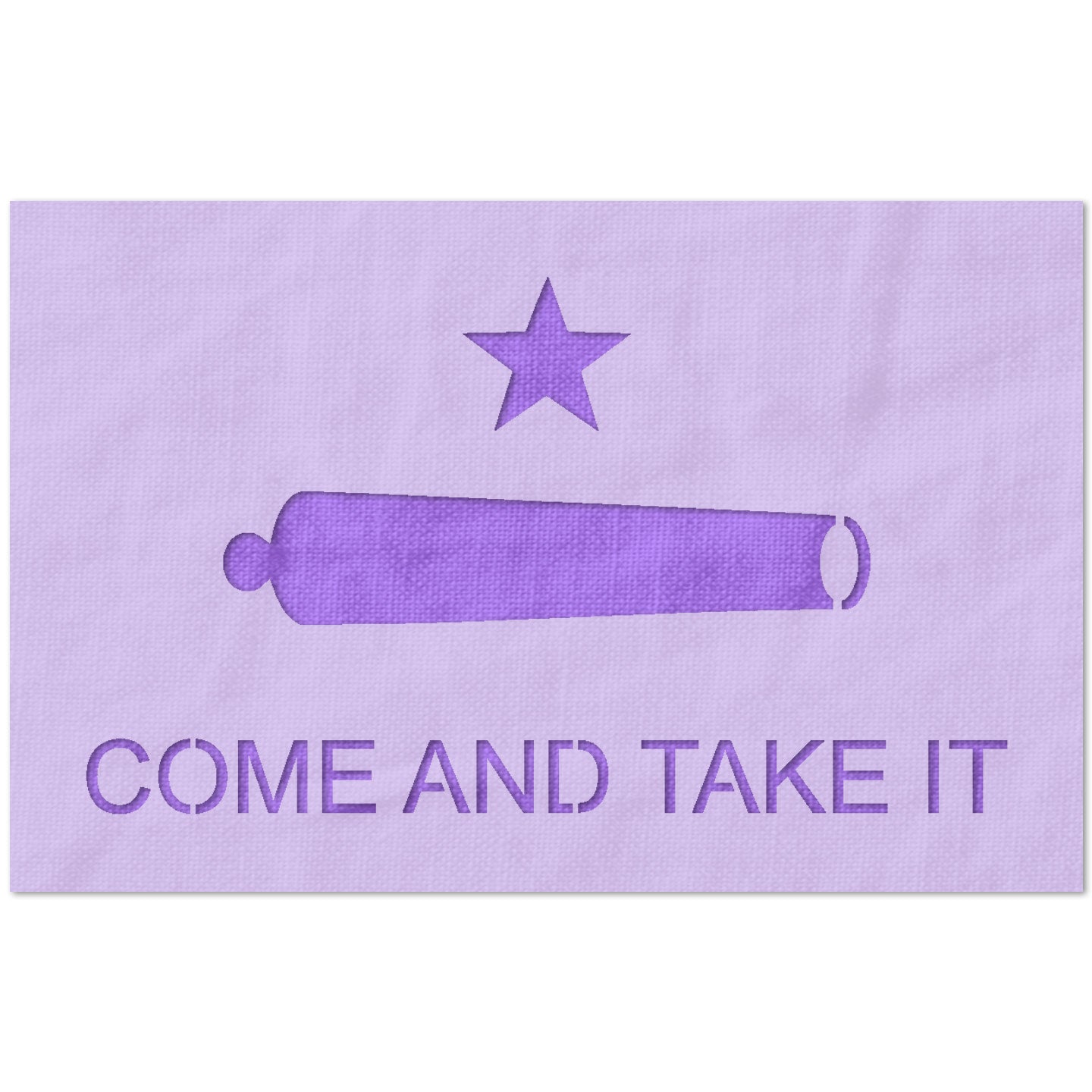 Come and Take It Texas Revolution Flag Stencil