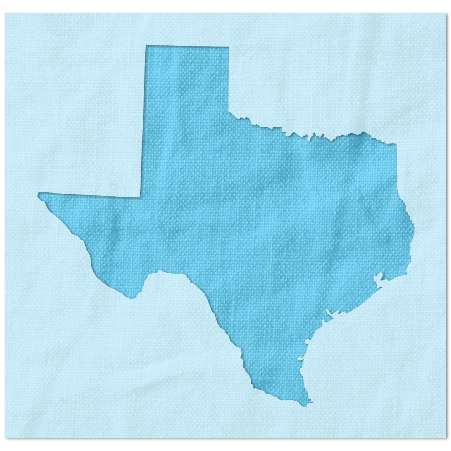 Texas State Outline Stencil