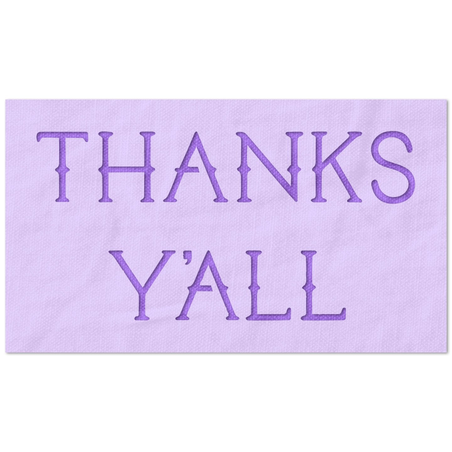 Thanks Yall Stencil