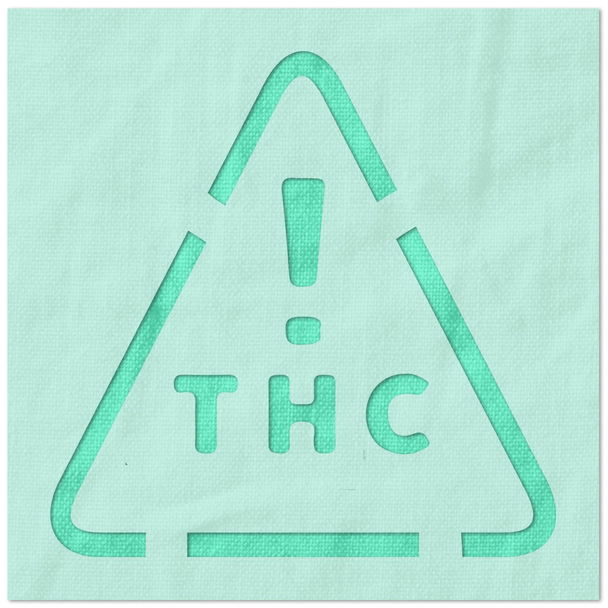 THC Symbol Stencil