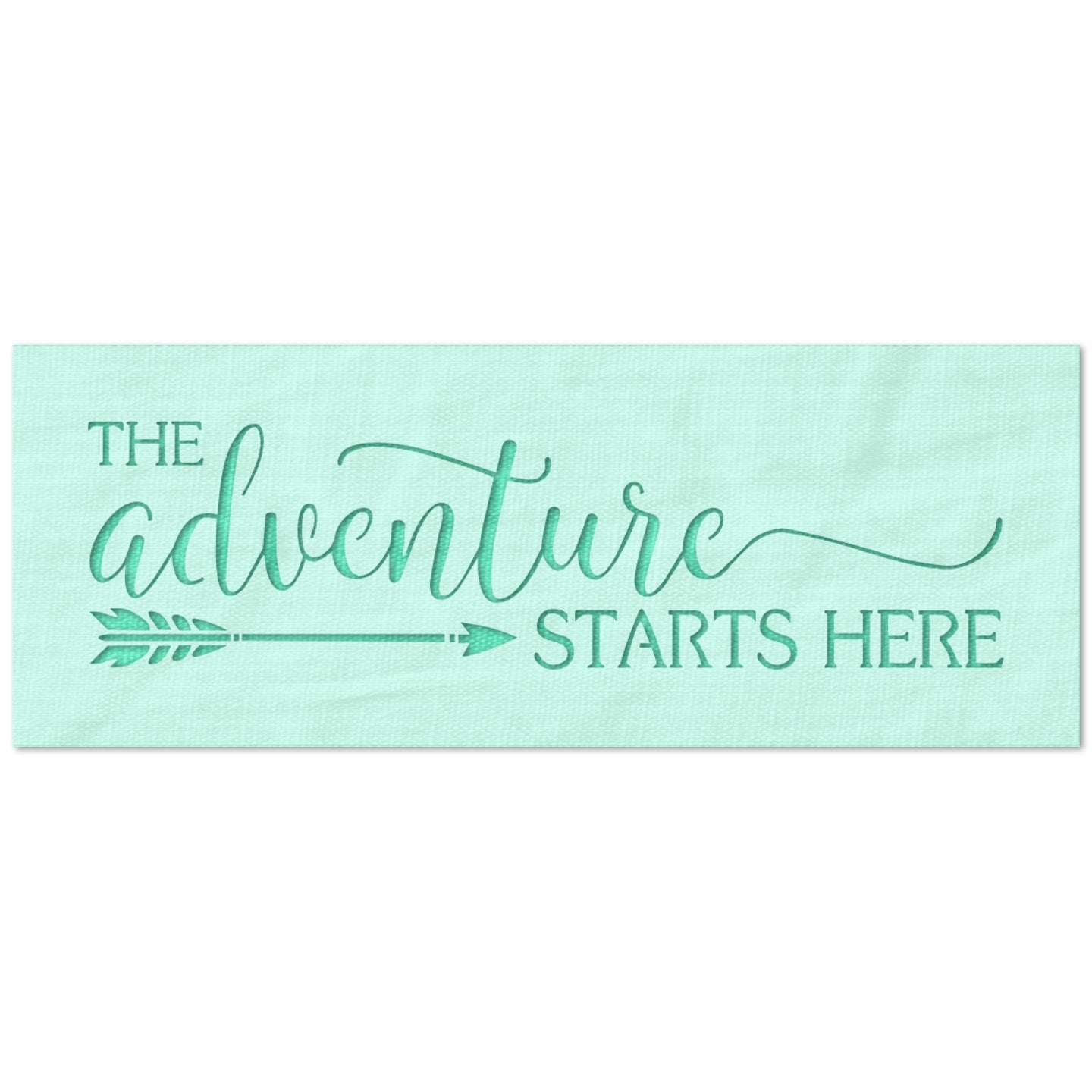 The Adventure Starts Here Stencil