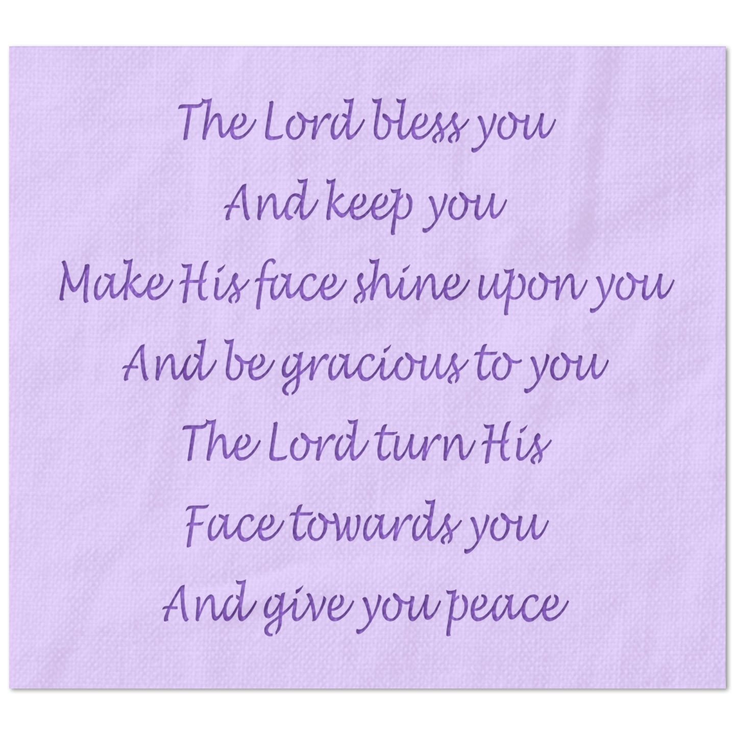 The Lord Bless You Blessing Lyrics Stencil