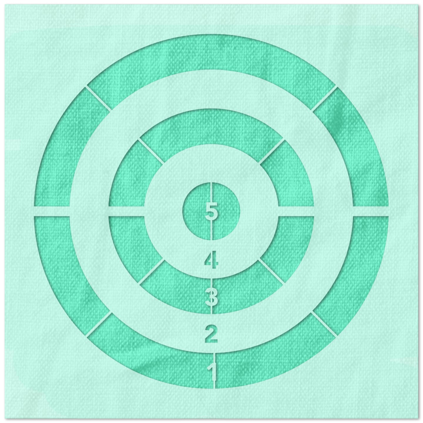 Thick Bullseye Stencil