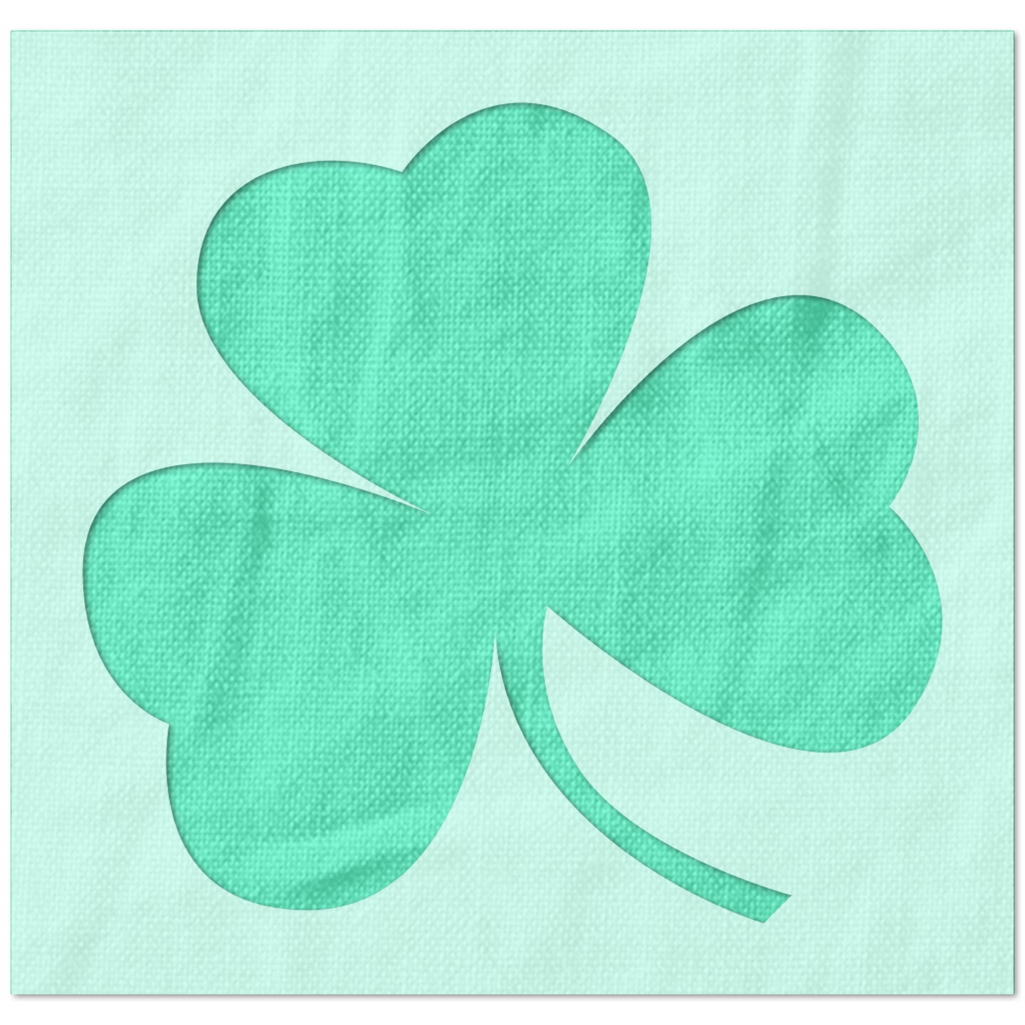 Three Leaf Clover Stencil