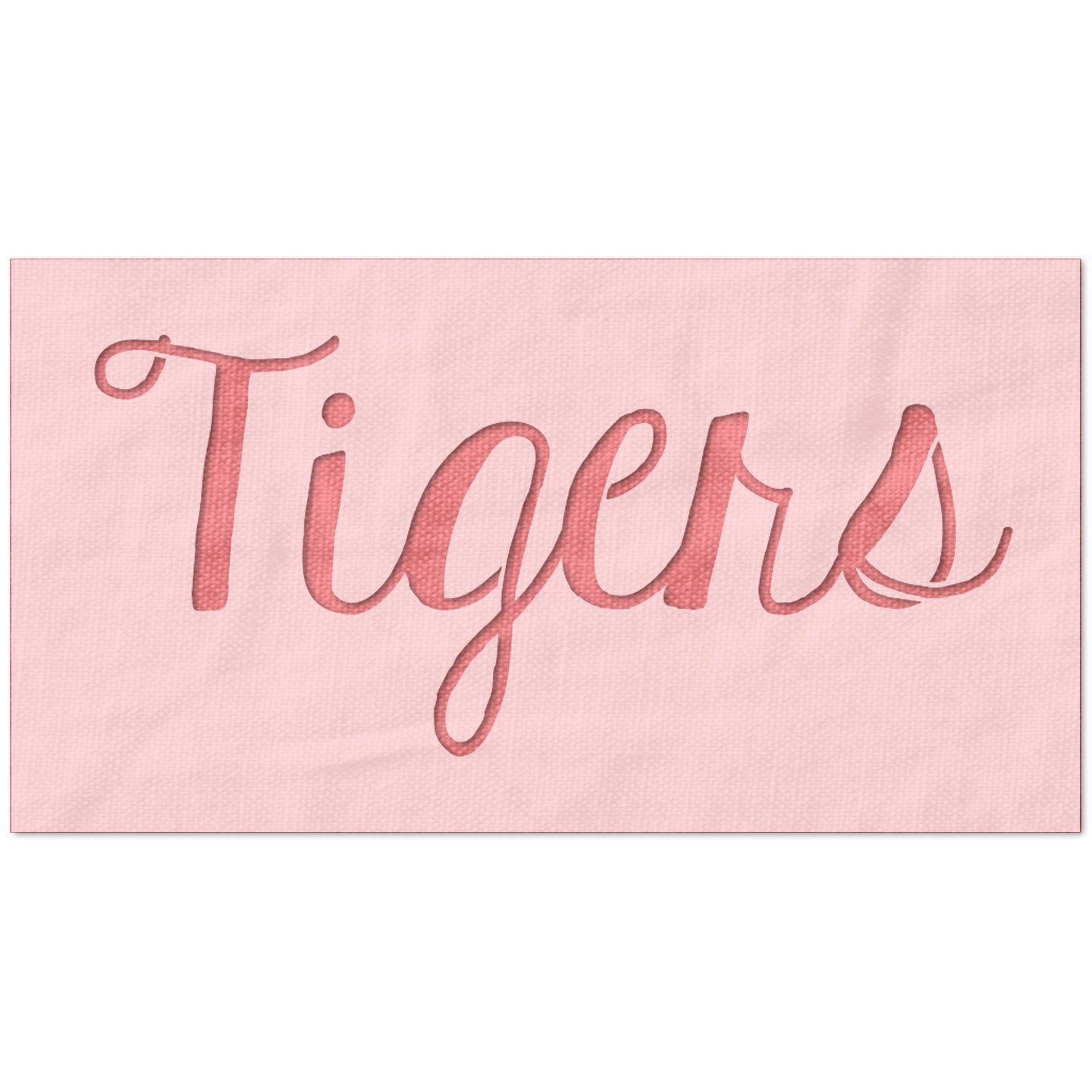 Tigers Text Stencil