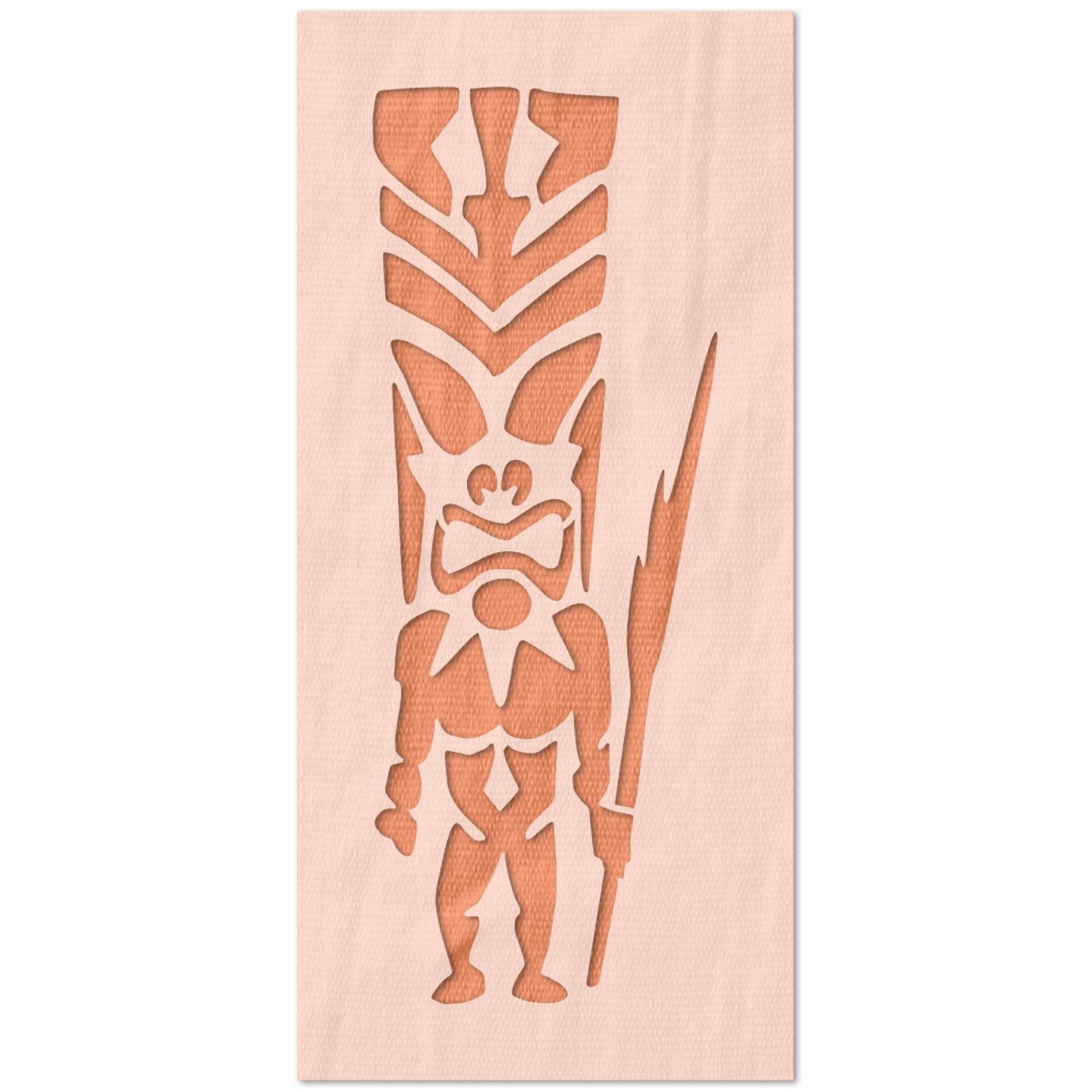Tiki Man Stencil