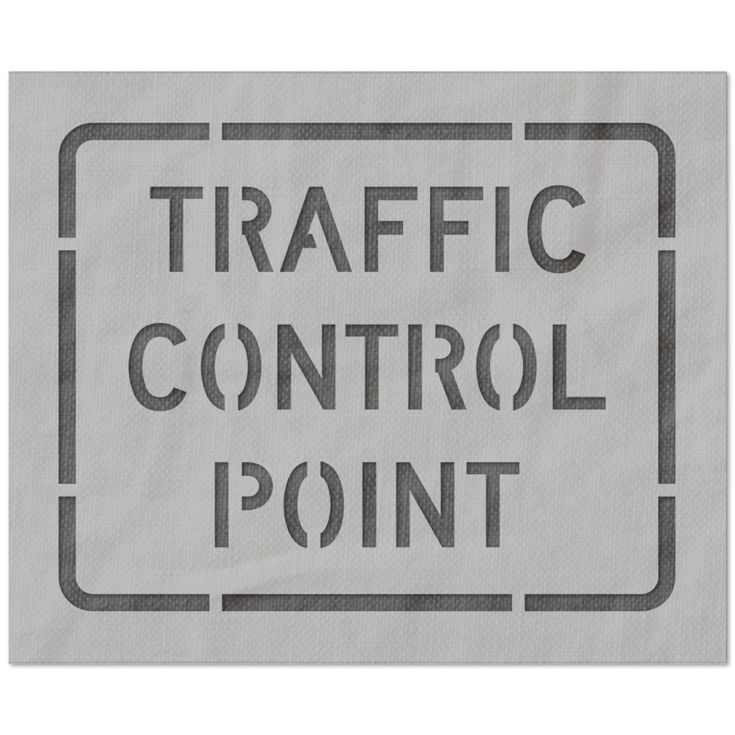 Traffic Control Point Sign Stencil