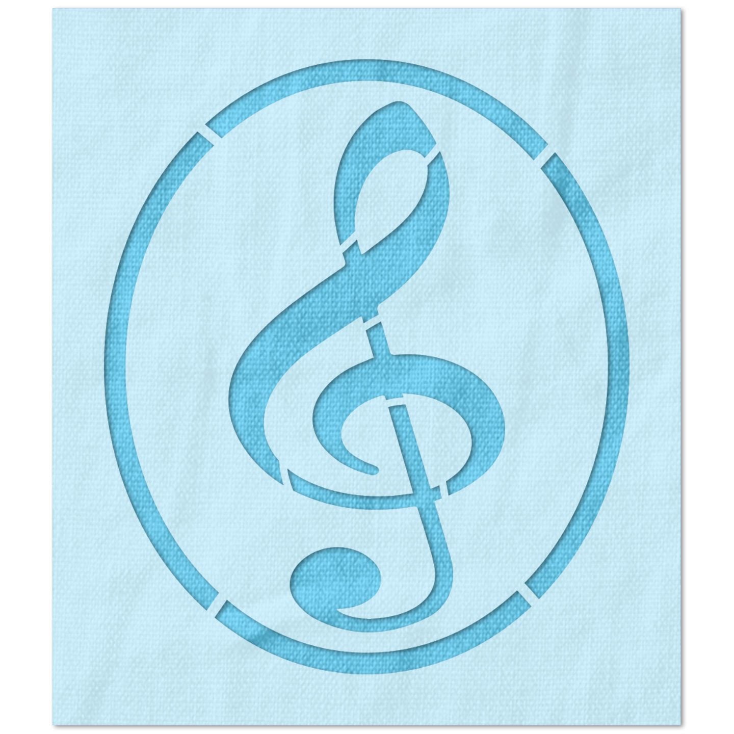 Treble Clef Stencil