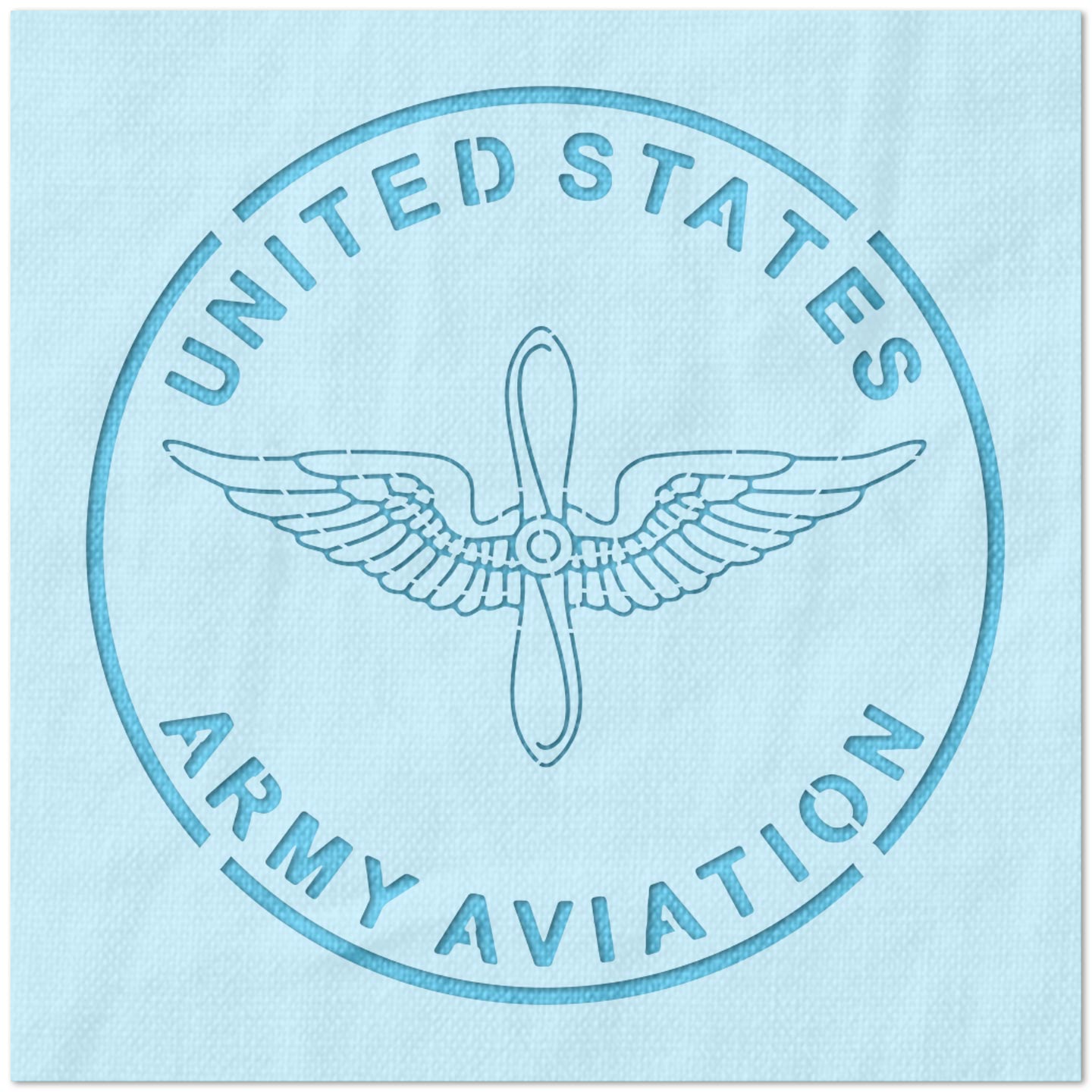 United States Army Aviation Logo Stencil