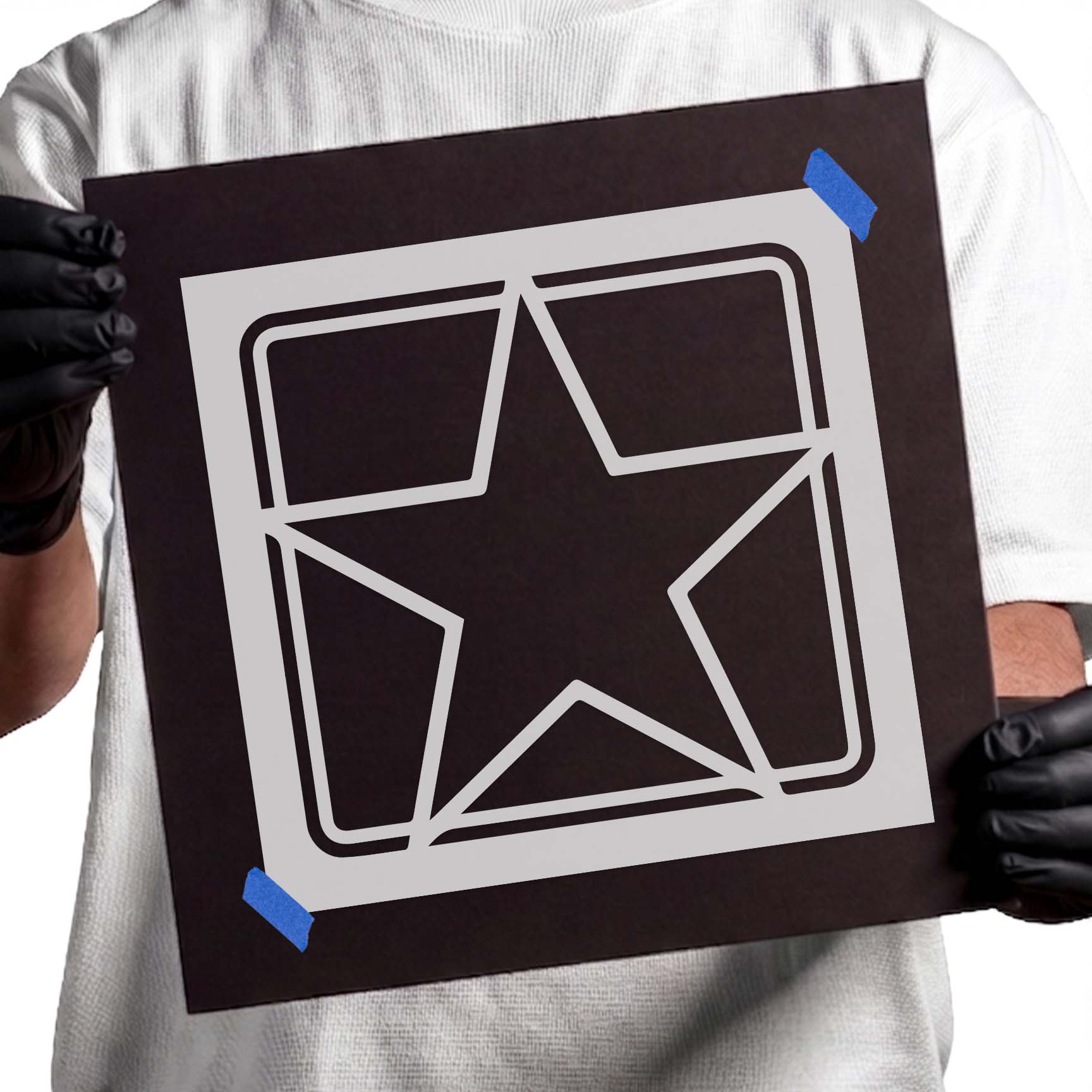 US Army Logo Star Stencil