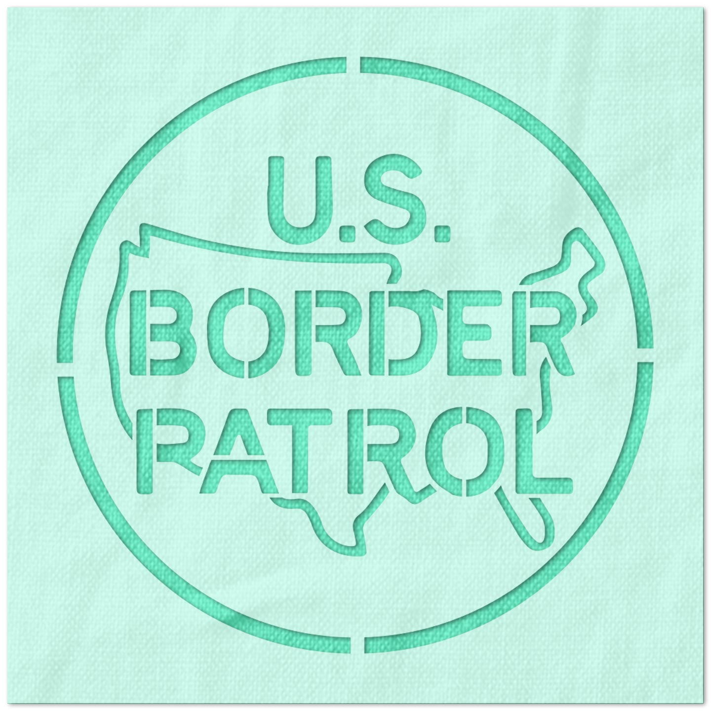 US Border Patrol Logo Stencil