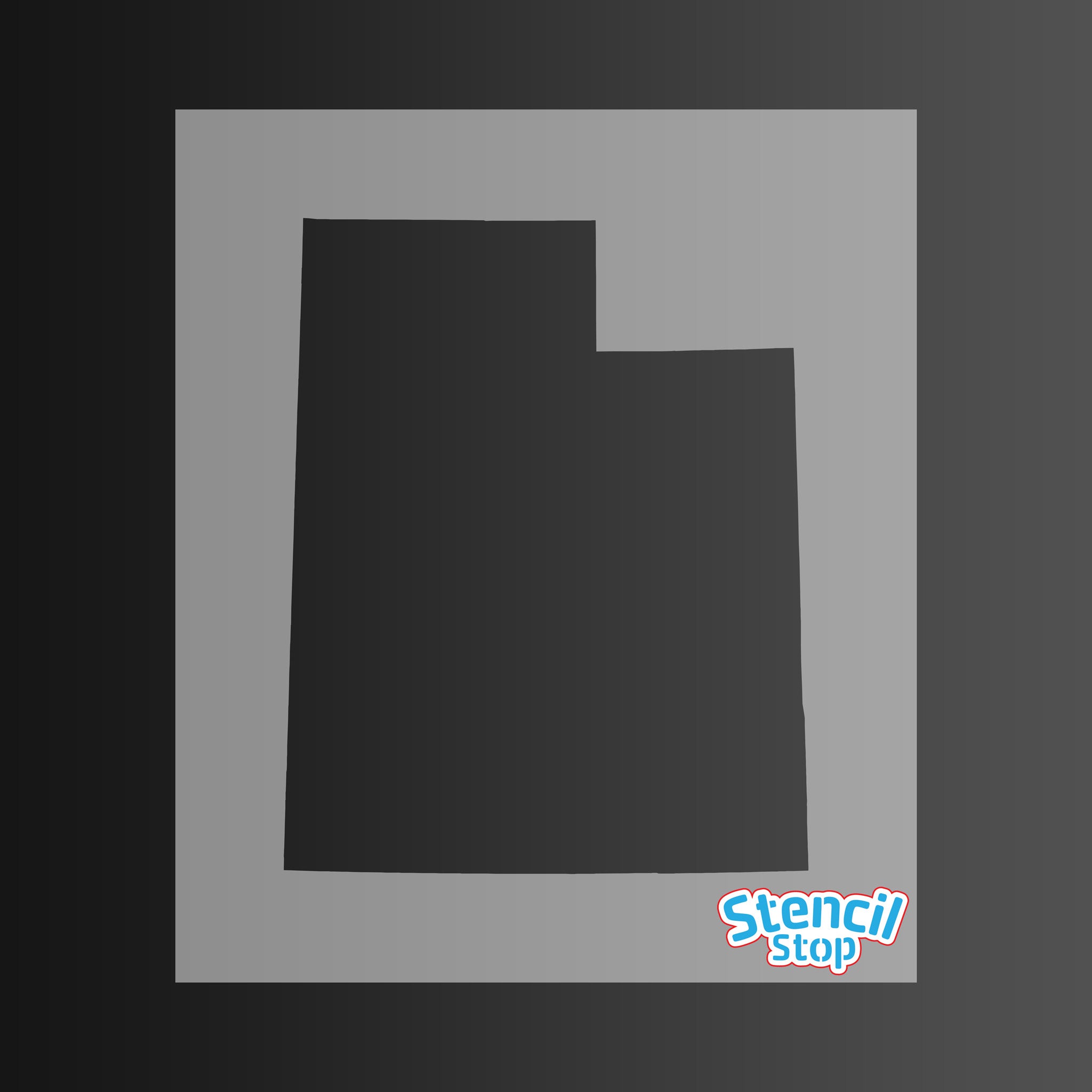State of Utah Shape Stencil
