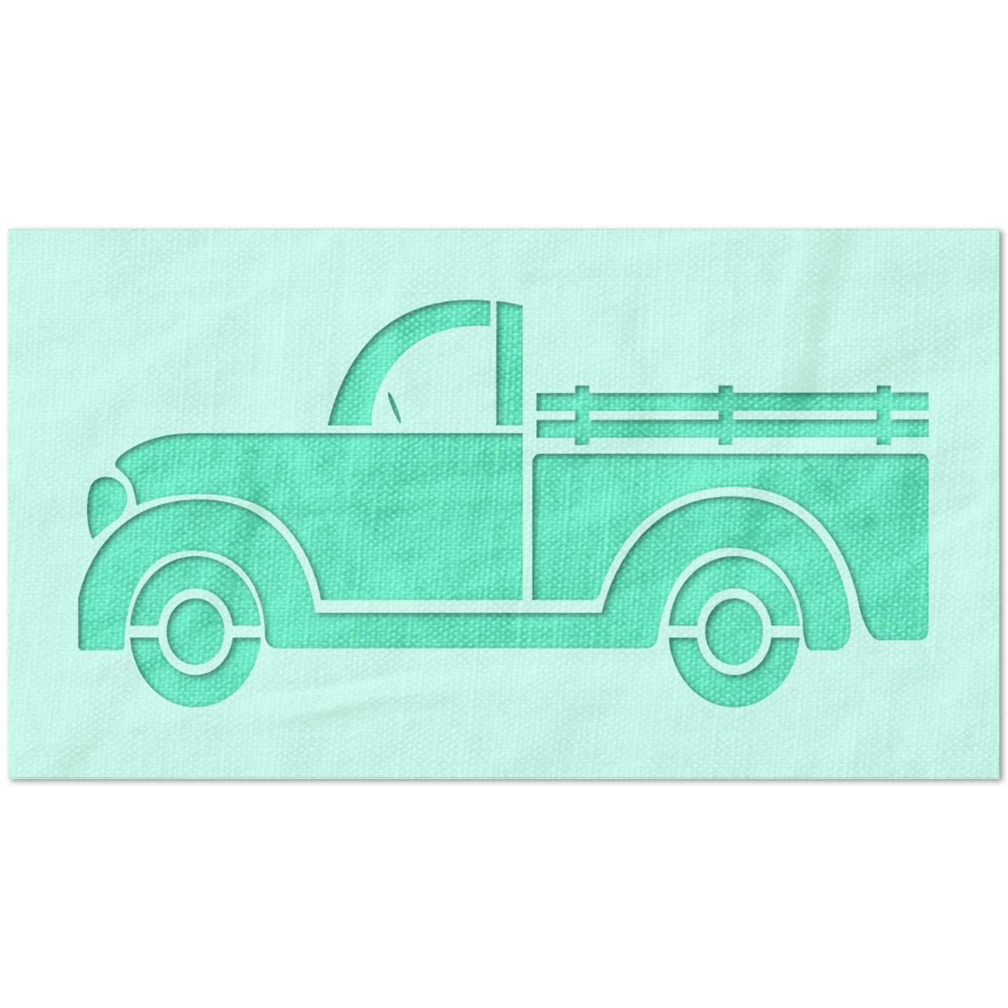 Vintage Pickup Truck Stencil