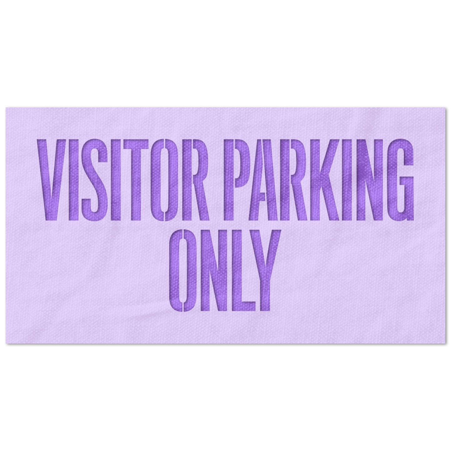 Visitor Parking Only Stencil