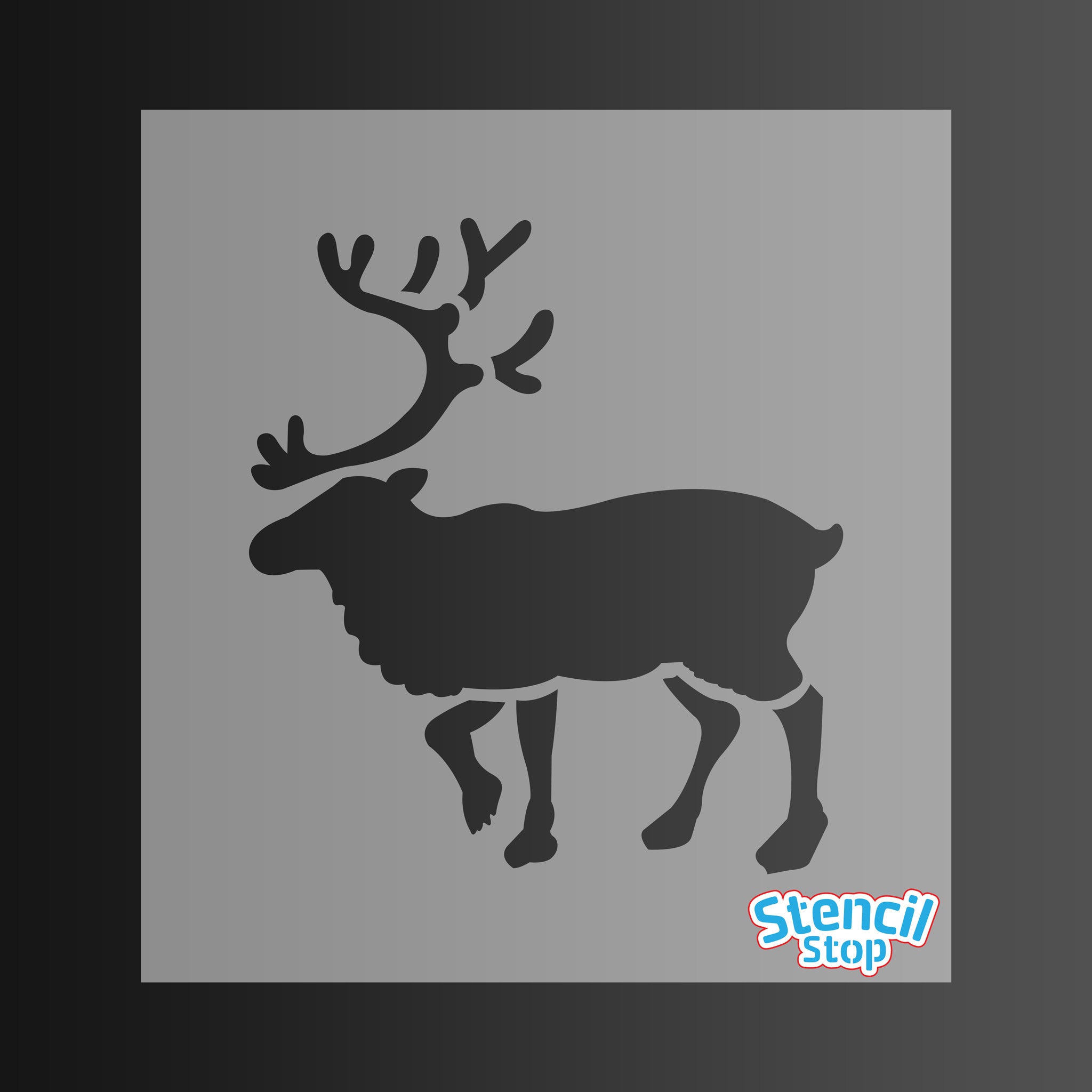 Walking Reindeer Stencil