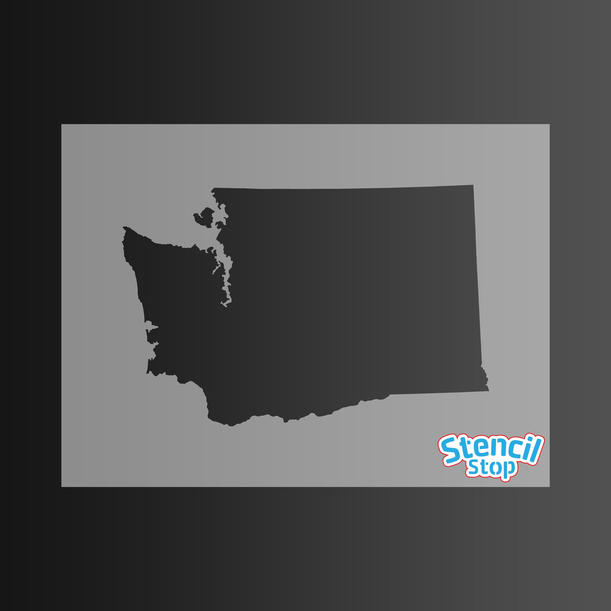 State of Washington Shape Stencil
