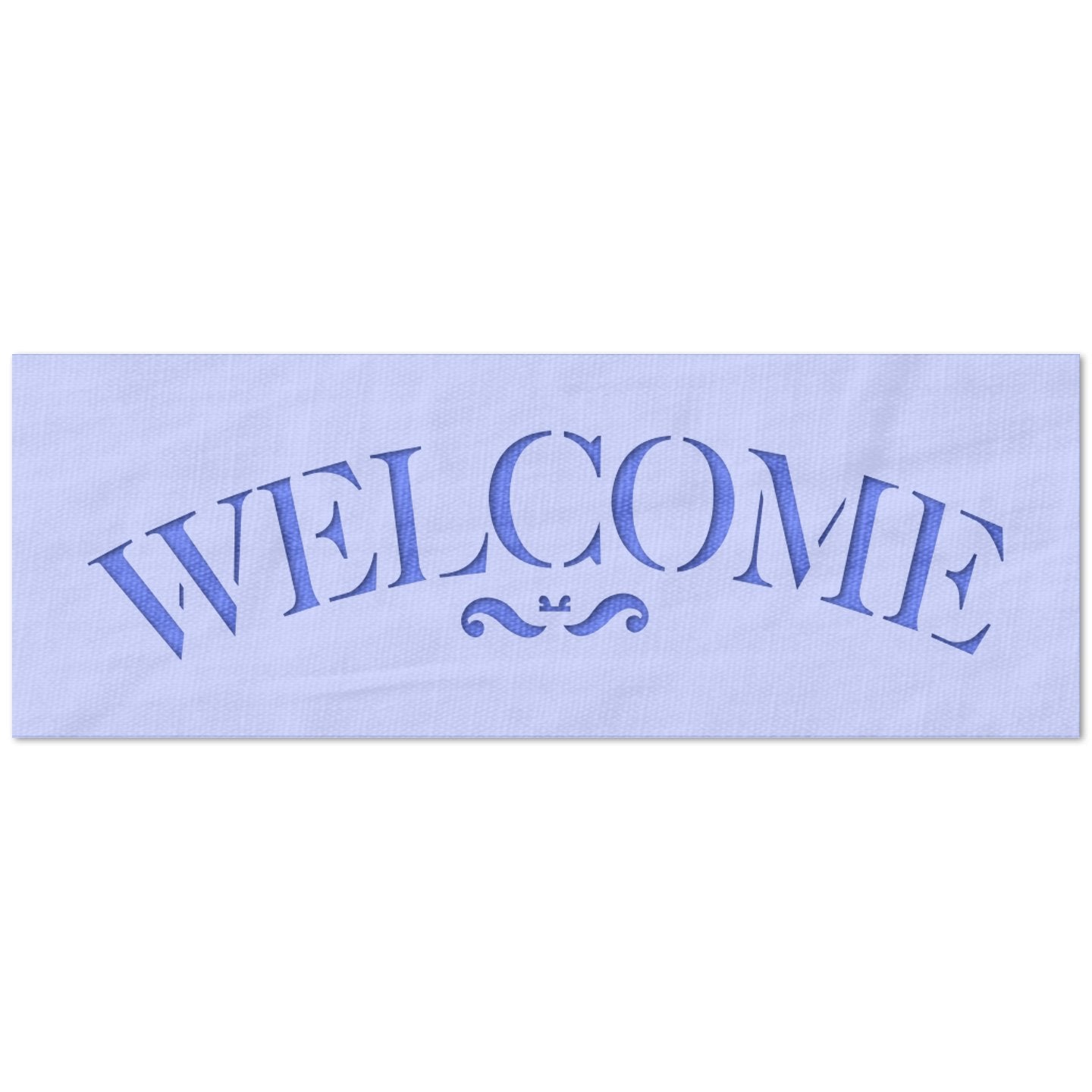 Welcome Decorative Script Stencil