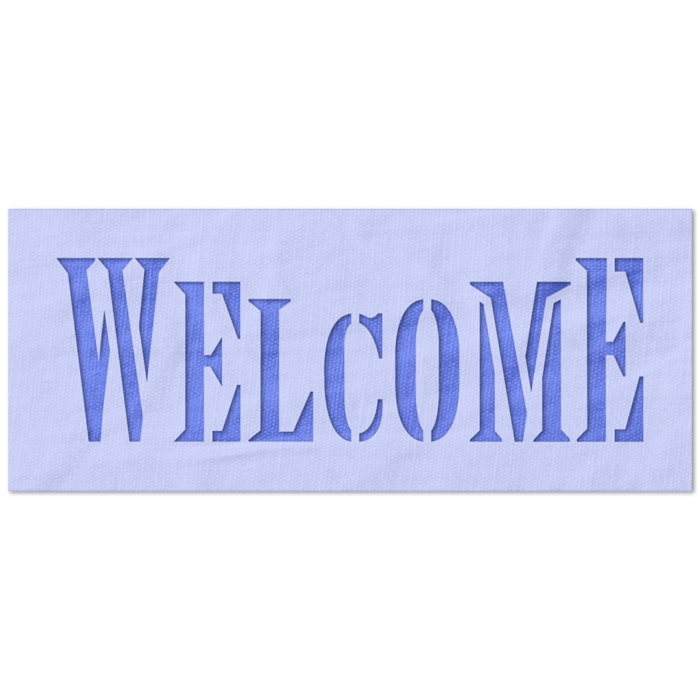 Welcome Sign Text Stencil