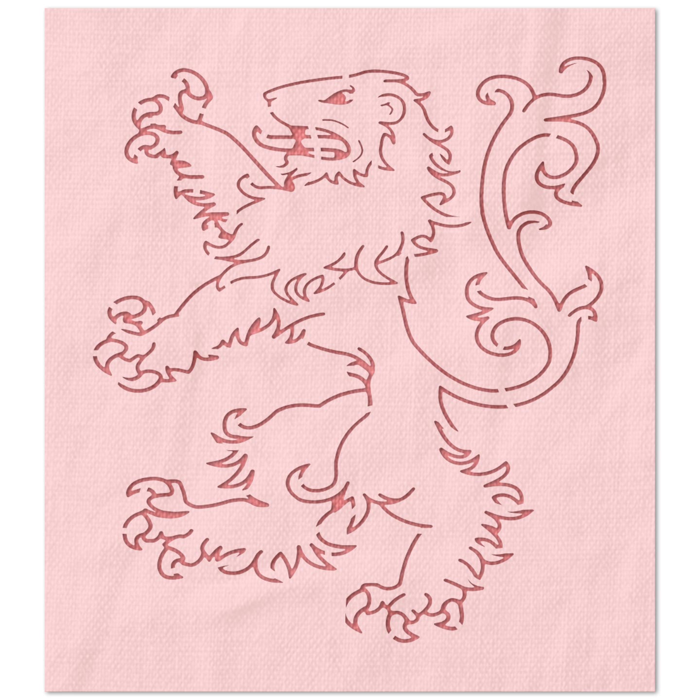 William Marshal Coat of Arms Lion Stencil