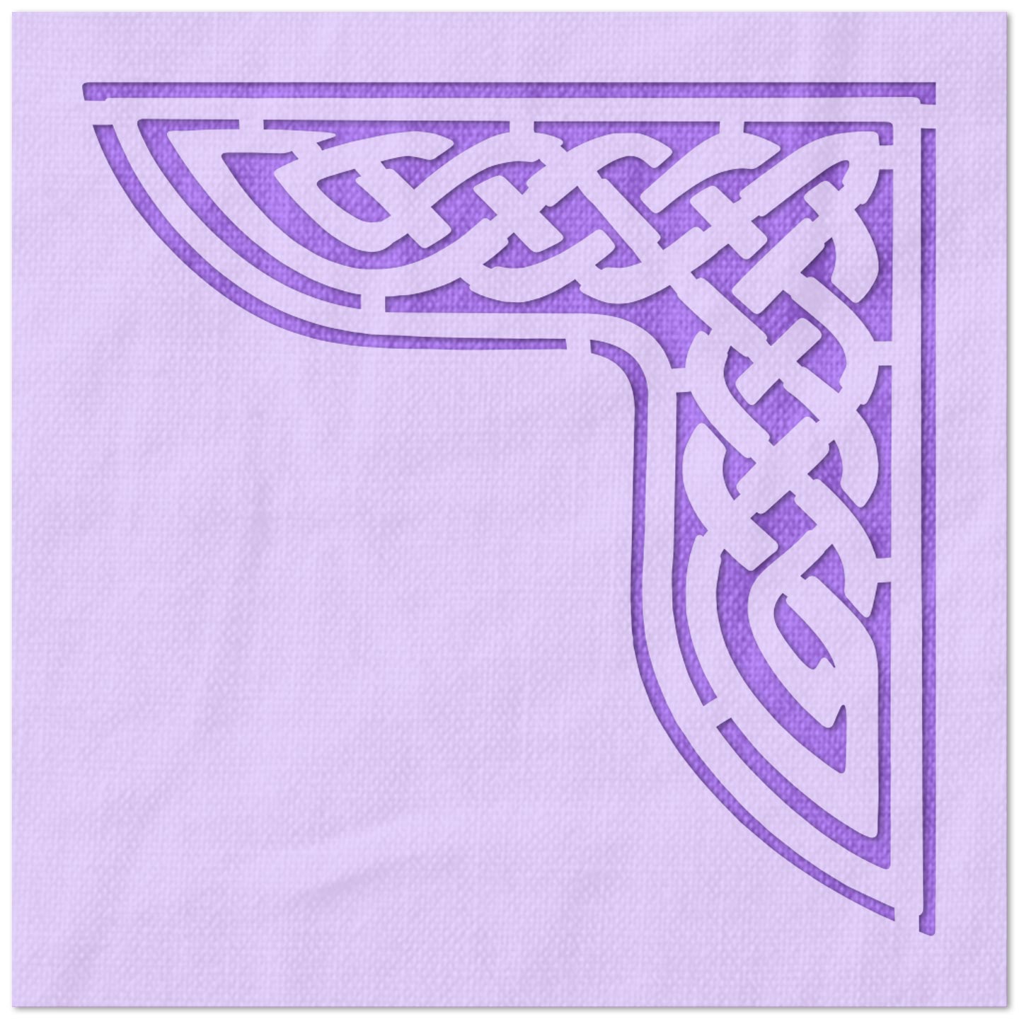 Woven Corner Design Stencil