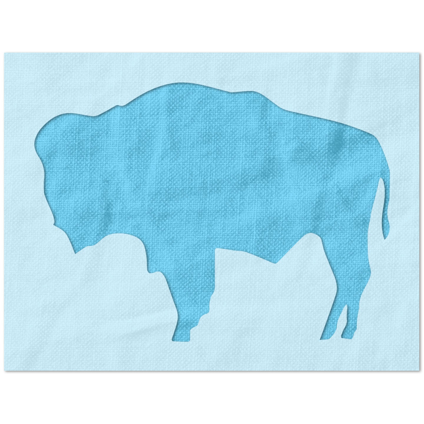 Wyoming State Flag Buffalo Stencil